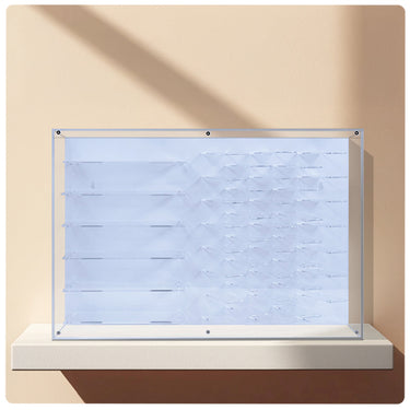 Premium 1:64 Diecast Cars Display Case for 38 Cars & Six Haulers, Hot Wheels, Tomica, Matchbox, Siku